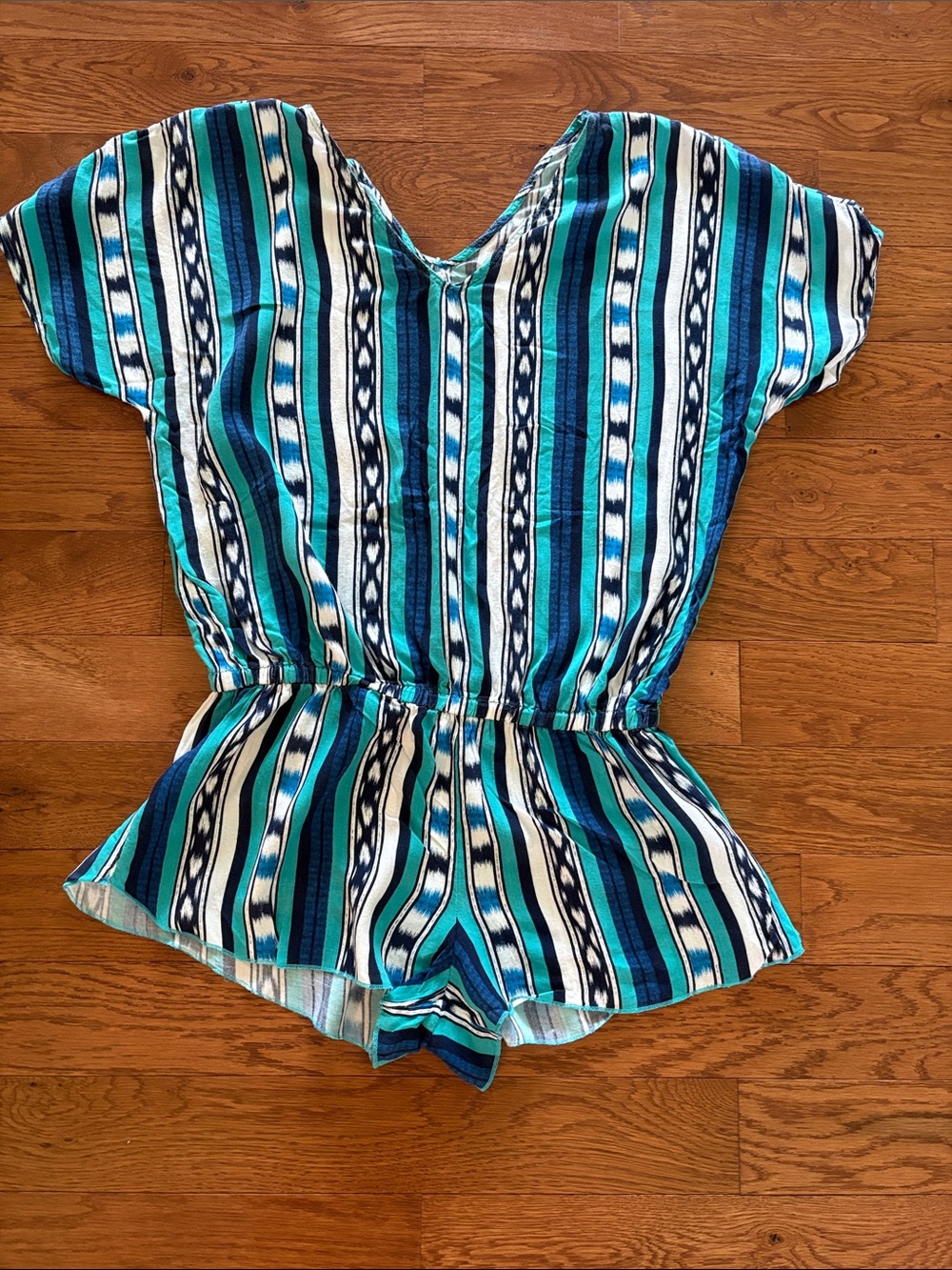 Roxy Women’s Striped Bathing Suit Cover-Up - One-Piece Romper